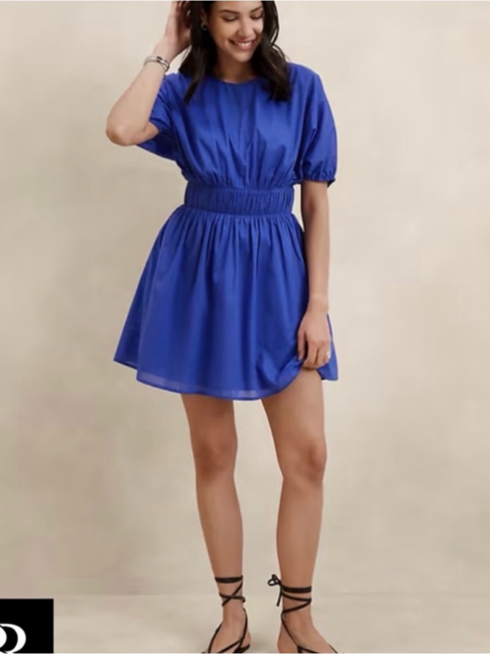 Banana Republic Royal Blue Volie Mini Dress
